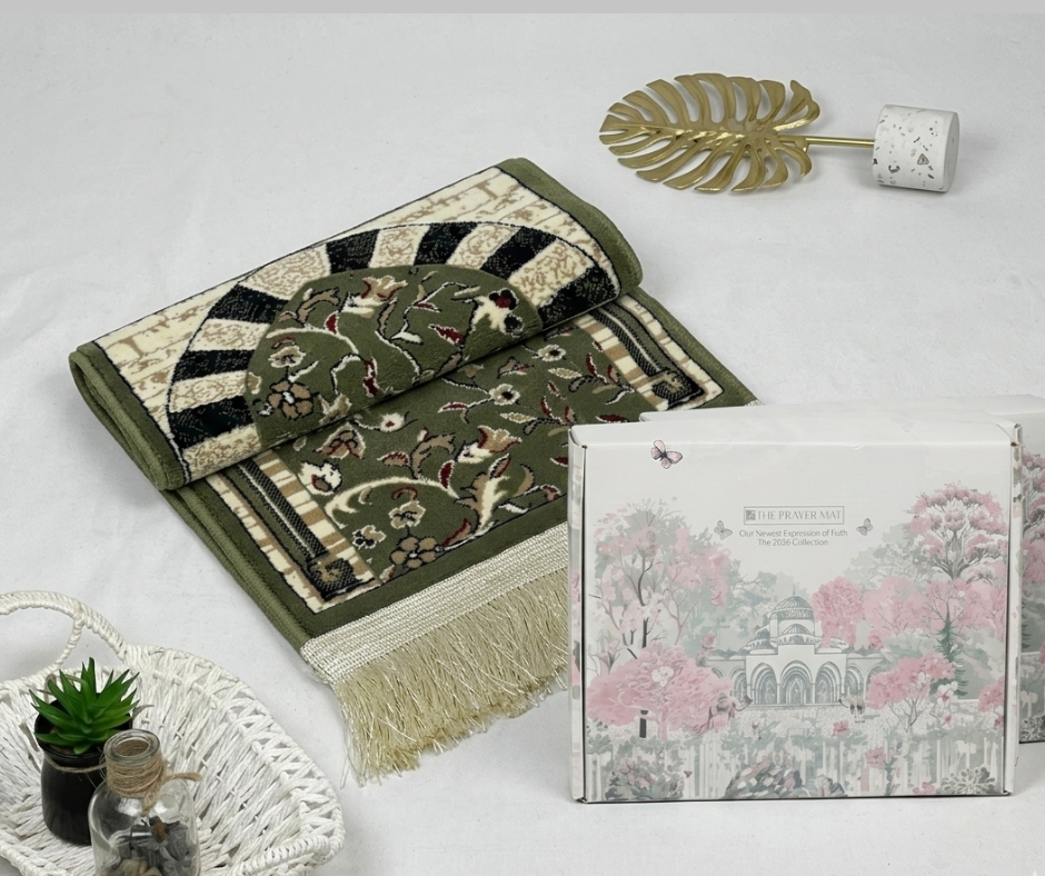 Raudhah Prayer Mat Green