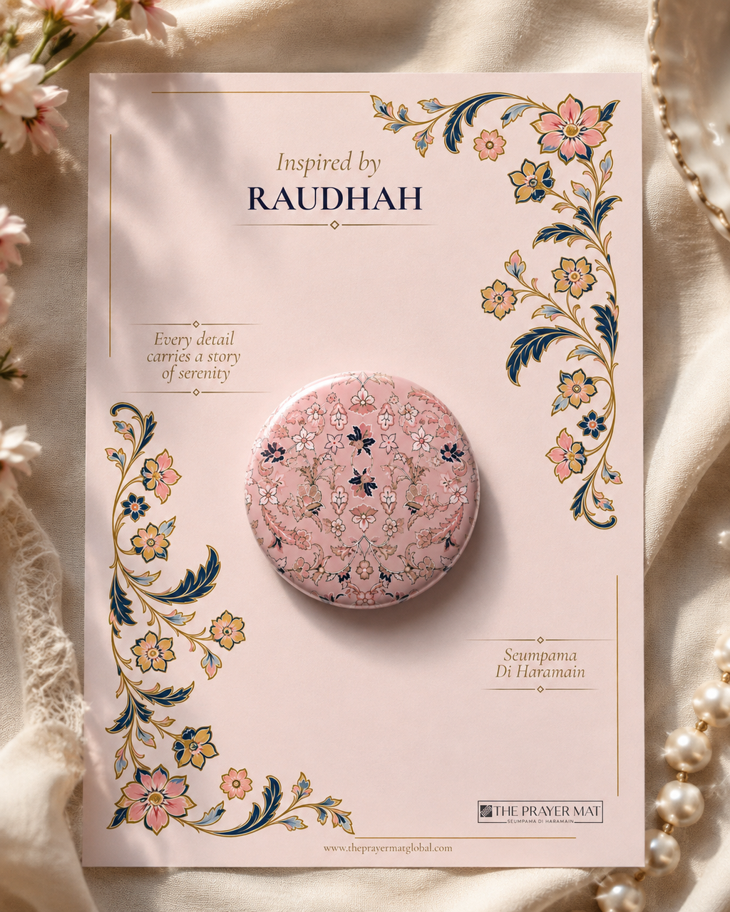 Raudhah Button Badge