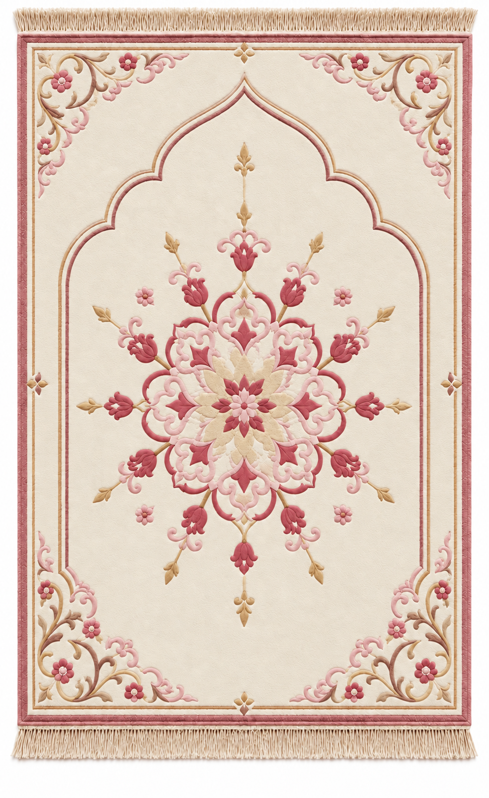 Bespoke Customize Prayer Mat Rose Pink