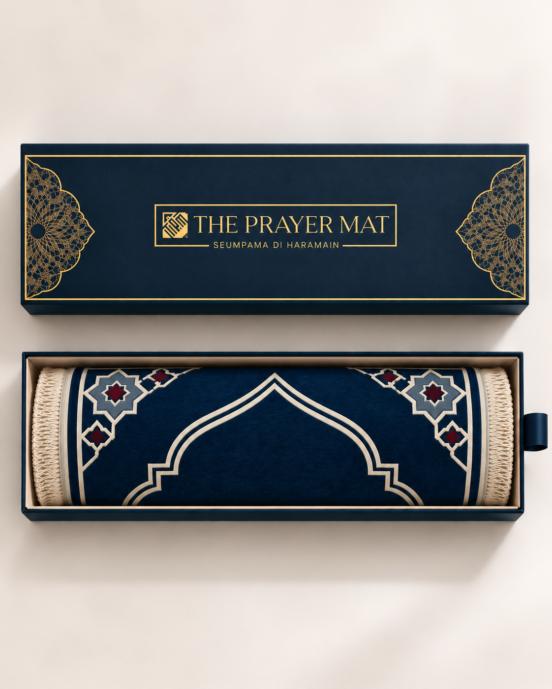 Bespoke Customize Prayer Mat Moroccon Navy