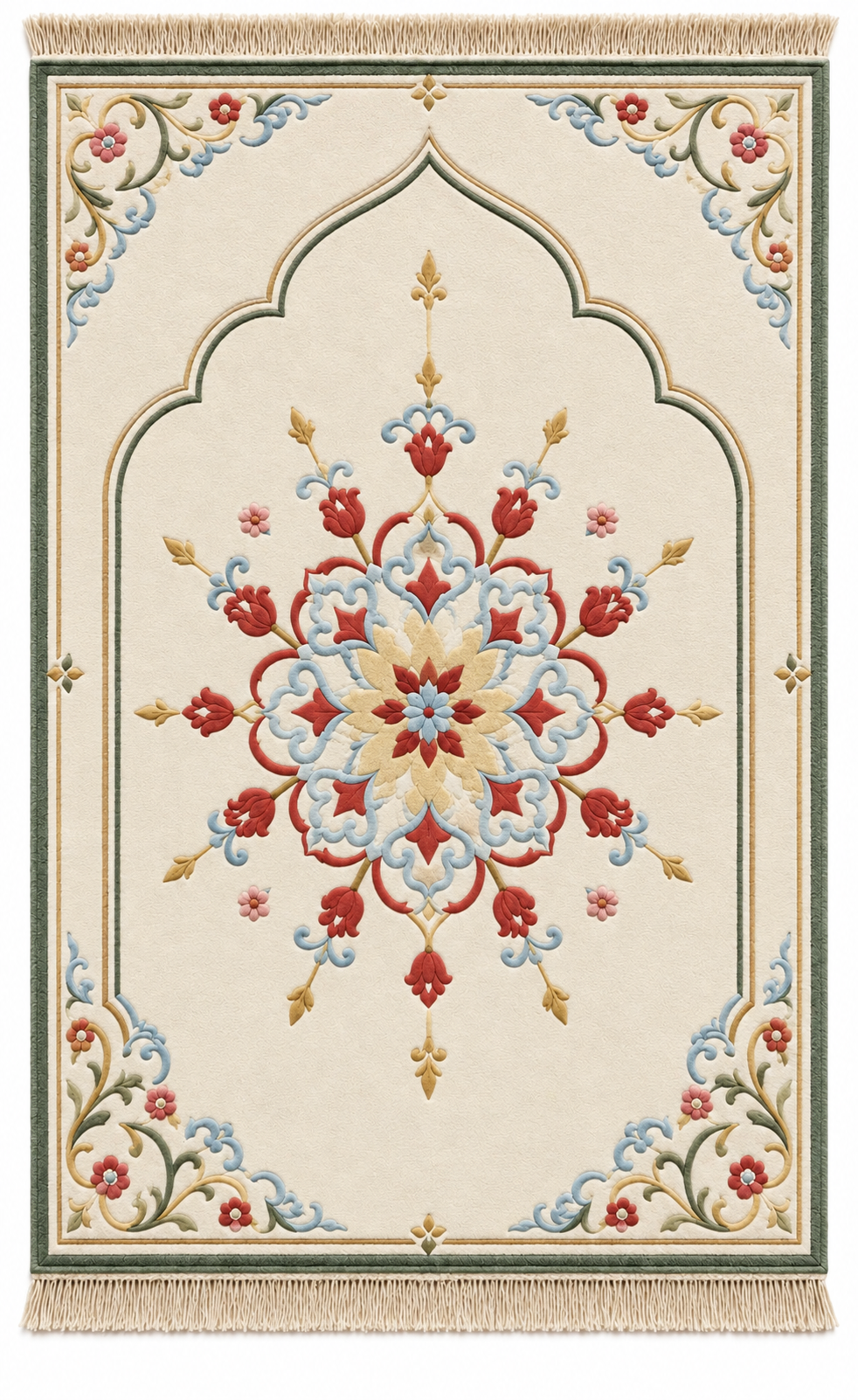 Bespoke Customize Prayer Mat Red