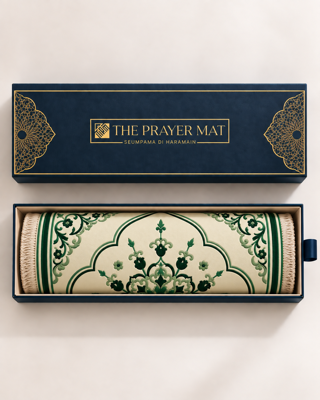Bespoke Customize Prayer Mat Green