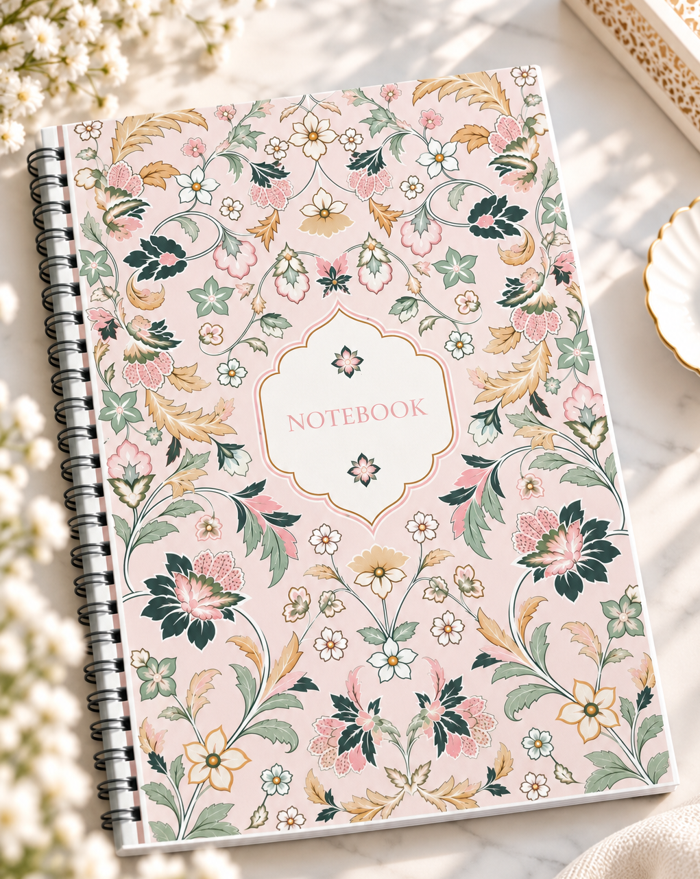 Raudhah A5 Notebook - Rose Pink